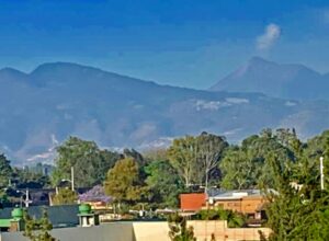 Active volcano Guatemala. Harvesters Ministries