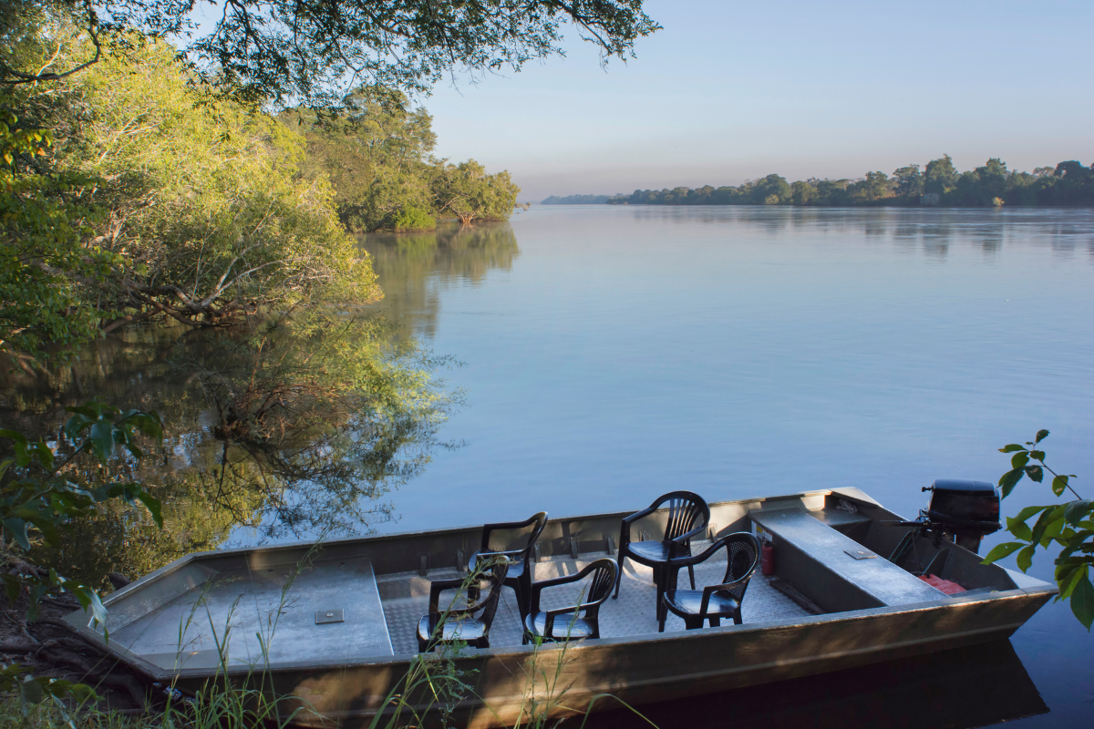 Sharing the Gospel on the Zambezi River. Harvesters Ministries. Oct 2020 Featured Image