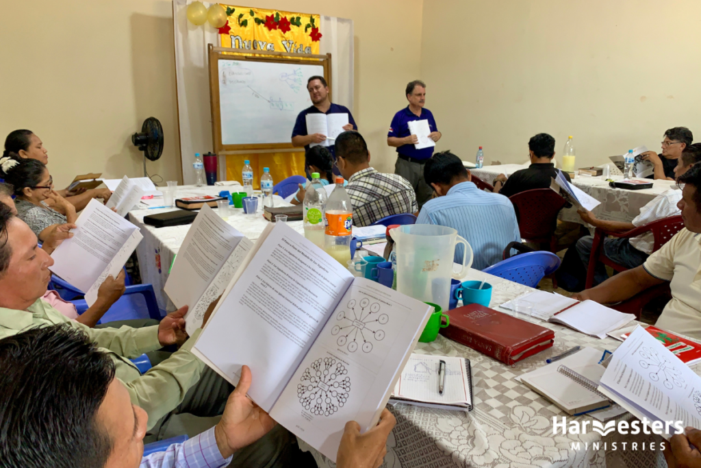 Kick Off Riberalta reading manuals. Harvesters Ministries